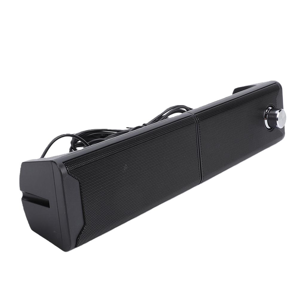 2 In 1 Computer Speaker with Volume Knob USB Plug and Play 35mm Sound Input Gaming Speakers for PC Laptop Desktop