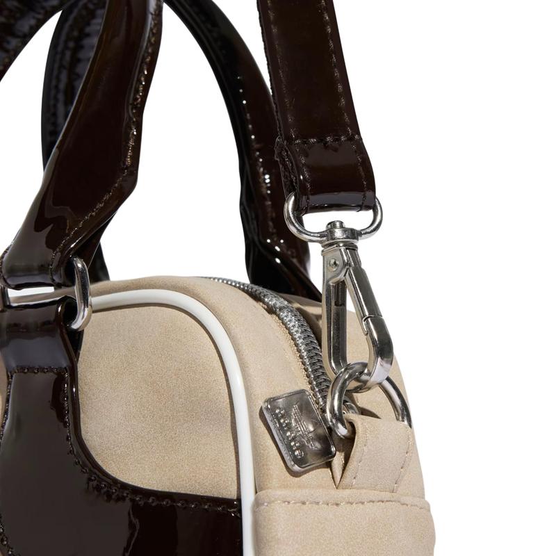 Adidas Originals Polyurethan Bowlingtasche, Handtasche Mini Damen Braun Adidas JV7870