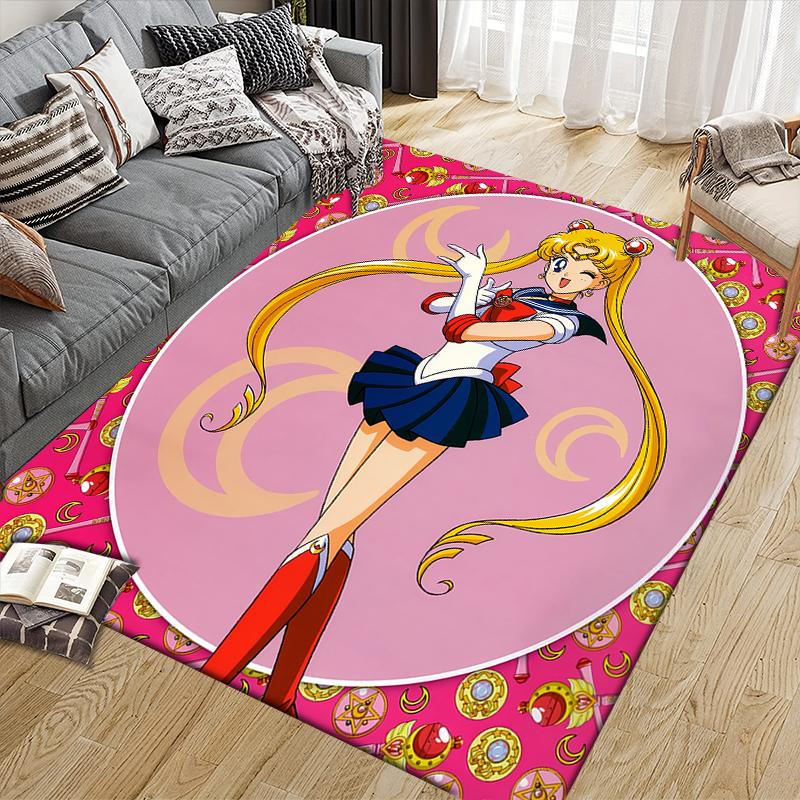 Sailor Moon Sailor Moon Area Rug, Sailor Moon Fan Cozy Carpet, Great Gift.chl