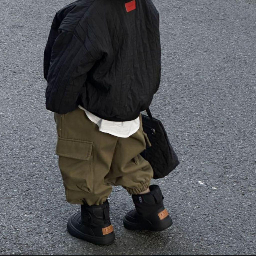 2025 Winter Kids' Fashion Cotton Boots - Trendy British Style, Warm for Boys & Girls