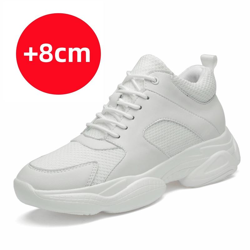 

Fashion Summer Men Sneakers Elevator Shoes Insole 6/8/10cm Heels Casual Lift Height Shoes Man Comfortable Heightening Shoes for Men 44