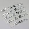 ABS 3D Chrome Letters For Car Emblem Logo Stickers Mercedes Benz GLS 63 AMG 400 450 500 550 580 X167 X166 Accessories QT1