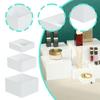 3Pcs Acrylic Boxes for Food Display Cube Risers for Cosmetics Collectibles