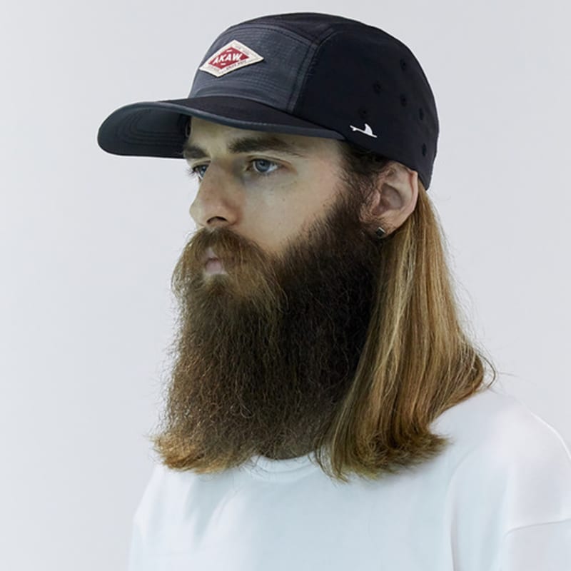 

AKAW Overfit Classic Camp Cap Ripstop Black Two-Tone BLACK TWOTONE