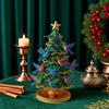 Christmas Ornament Colorful Christmas Tree Resin Display Mold with Bird Decor Living Room Bedroom Home Party Decor