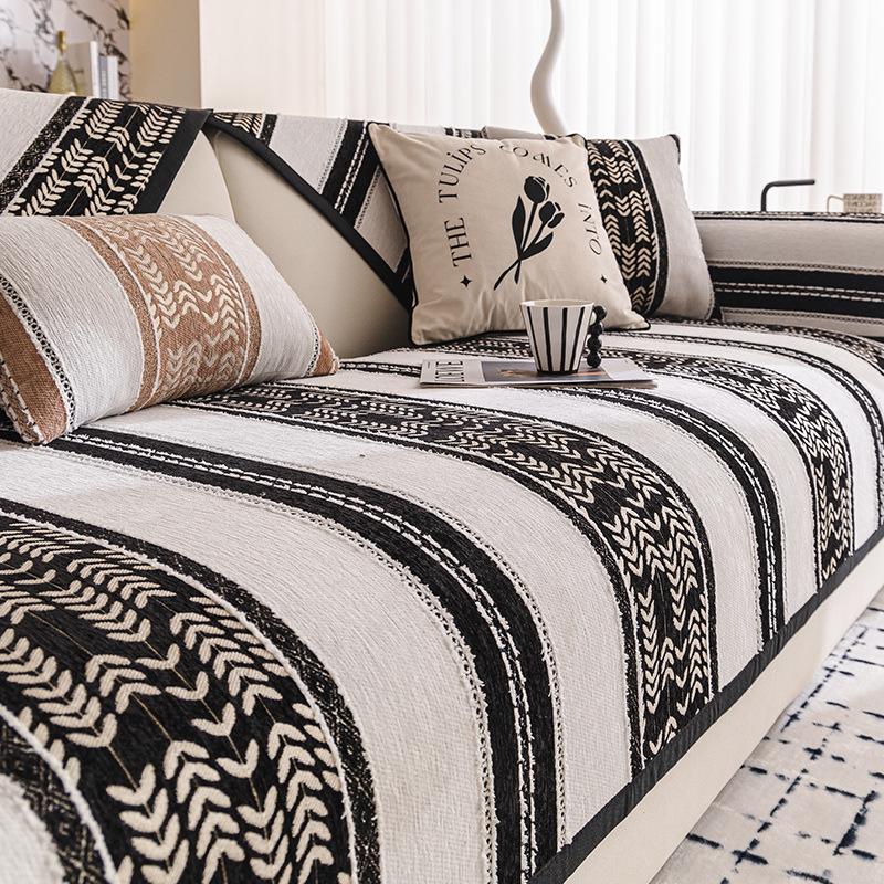 New Sofa Cushion Four-Season Universal Non-Slip Seat Cushion Light Luxury Cream Style High-End Sofa Cover Cloth Towel