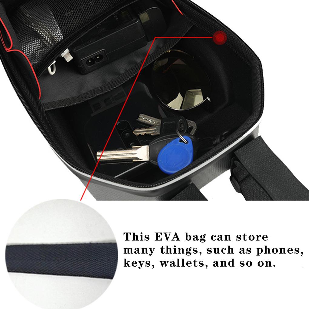 5L Electric Scooter Front Bag EVA Hard Shell Bags Handlebar Hanging Bag Storage Safety Rainproof Pouches for Xiaomi Electric