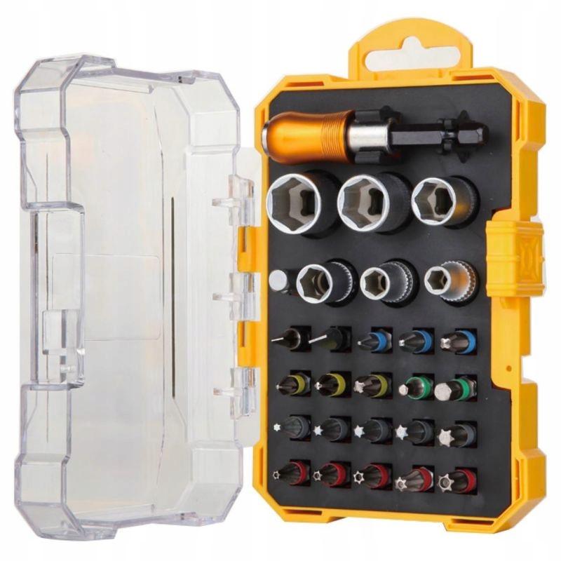 28-Piece Bit Socket Set with Carrying Case