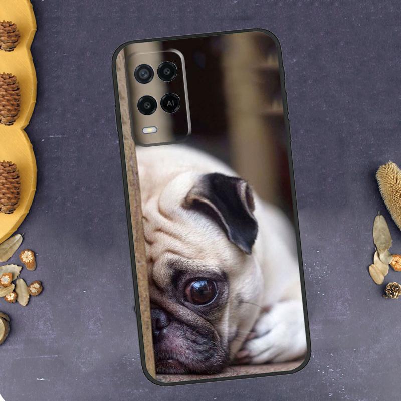 Pug Dog French Bulldog Phone Case For Oppo A96 A16 A76 A78 A58 A18 A38 A98 A17 A77 A80 A40 A60 A74 A94 A54 A15 A57S