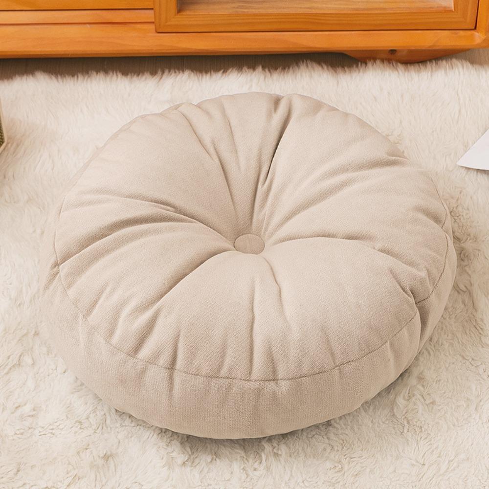 Solid Color Pouf Throw Pillow 40cm Tatami Cushion Durable Sofa Cushion  Home
