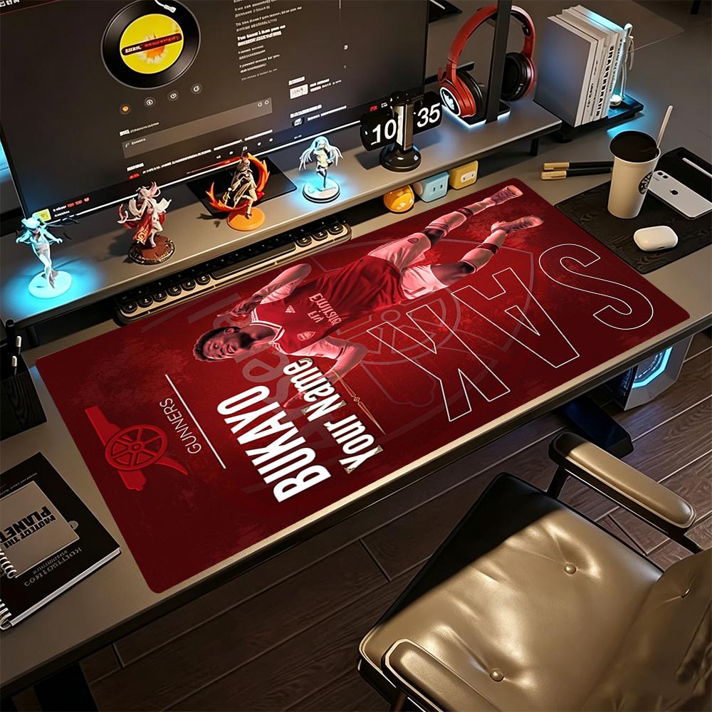 Arsenal Football Player Personalized Text Mouse Pad Gaming Laptop Mouse Pad Study Desk Mat Non-Slip Rubber Bottom Office Desk Accessory