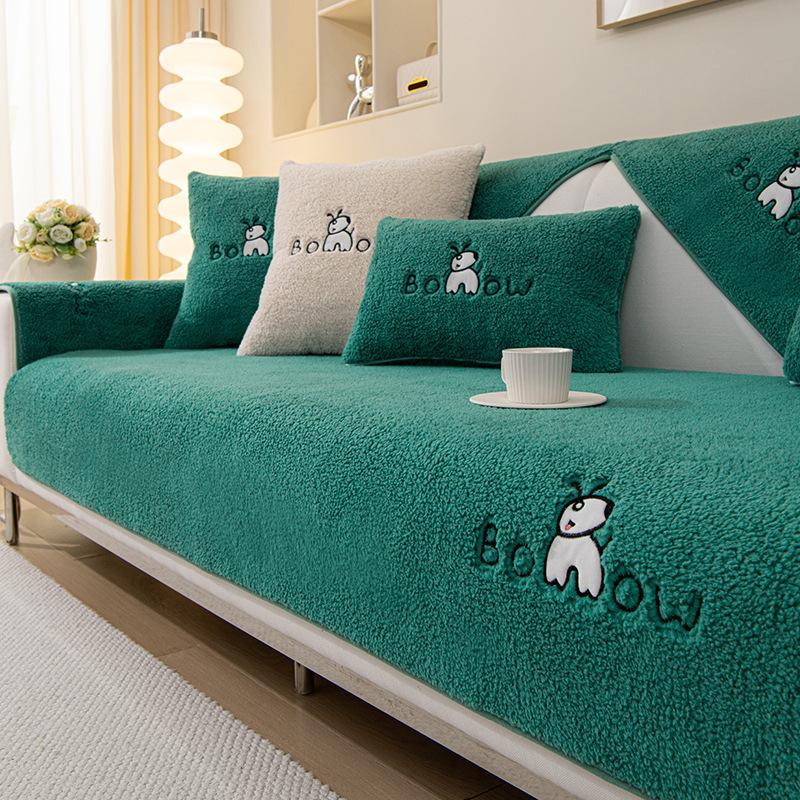 Thickened Lamb Wool High-Grade Sofa Cushion Four Seasons Universal Sofa Cover Non-Slip Anti-Scratching Sofa Towel