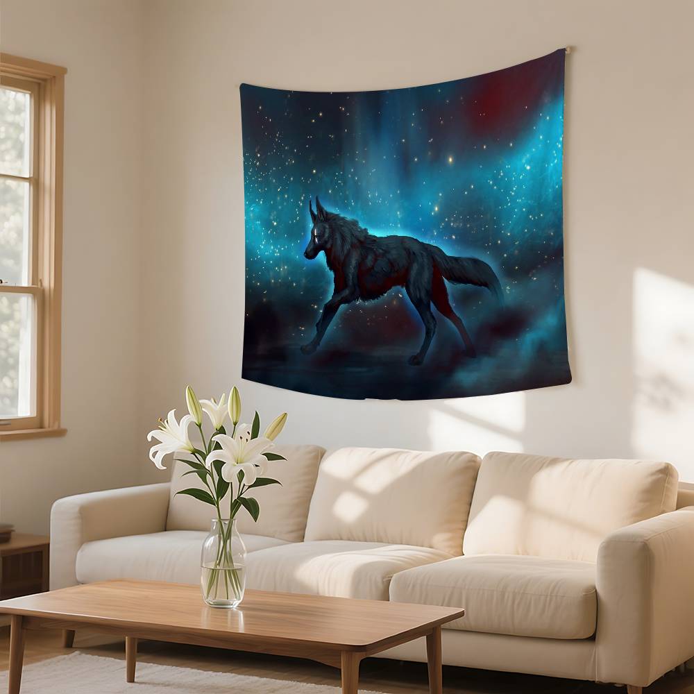 Psychedelic 3D Wolves Tapestry Customizable Tapestries Of Various Styleswall Hangings Celebrity Photo Printingwall Hangings