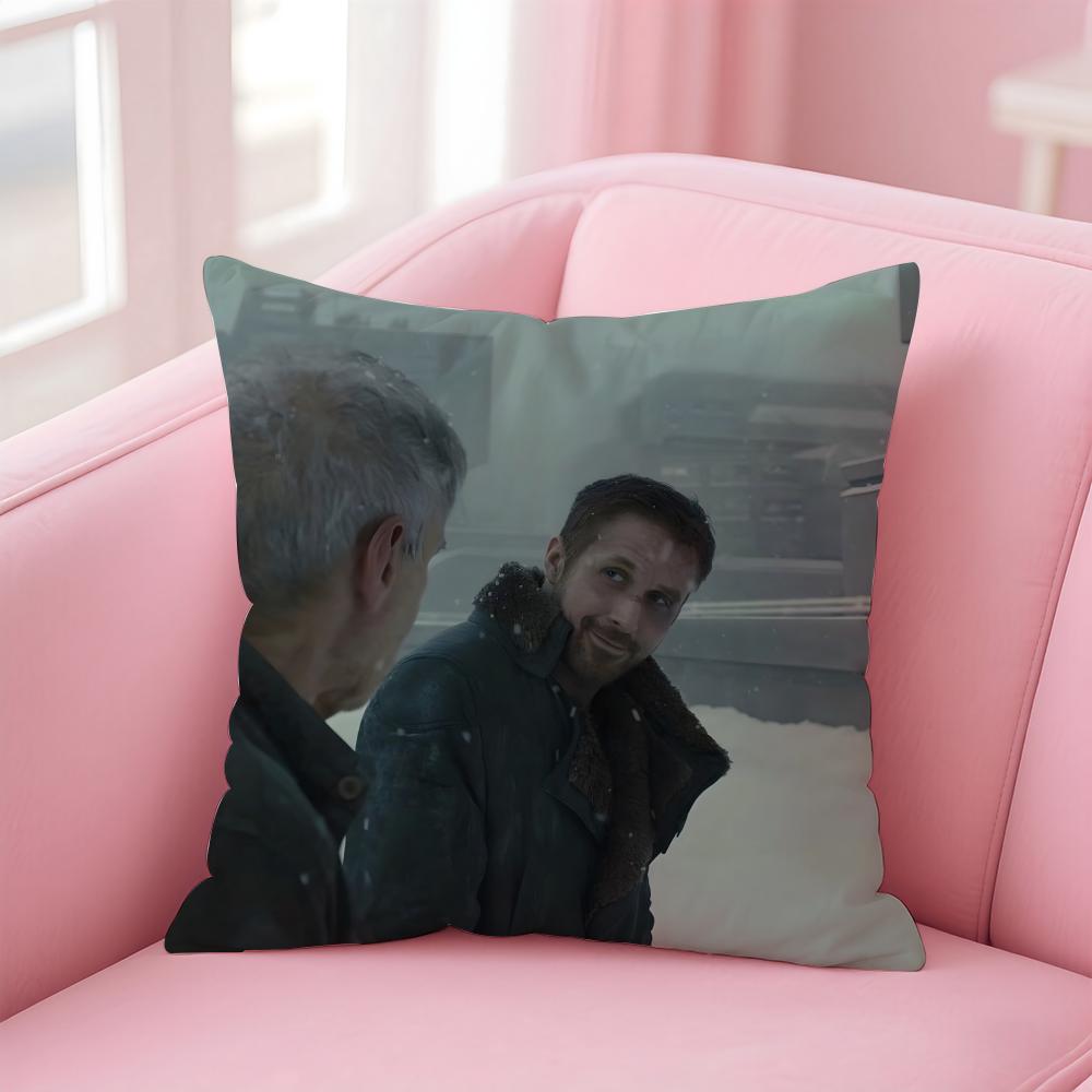 BBlade Runner  Cushion Cover Pillow Case Soft Friendly Fabric  Concealed Zipper