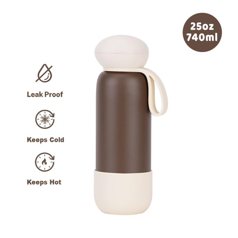 Liela 25 oz nerūsējošā tērauda izolēta
