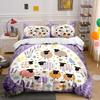 Colorful Sheep Pastoral Decor Soft Comfortable Duvet Cover Bedding Set Included 1*Duvet Cover & 2*Pillowcases, Gift