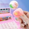 27Pcs/Set Cash Register Toys Sound Light Effects Fruit And Vegetable Puzzle Enlightenment 360-degree Fillet Grinding Fun Scene Experience Simulated