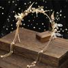 Korean Bridal Wedding Golden Dragonfly Tassel Pendant Headband Hair Accessories Factory Direct Sales Photography