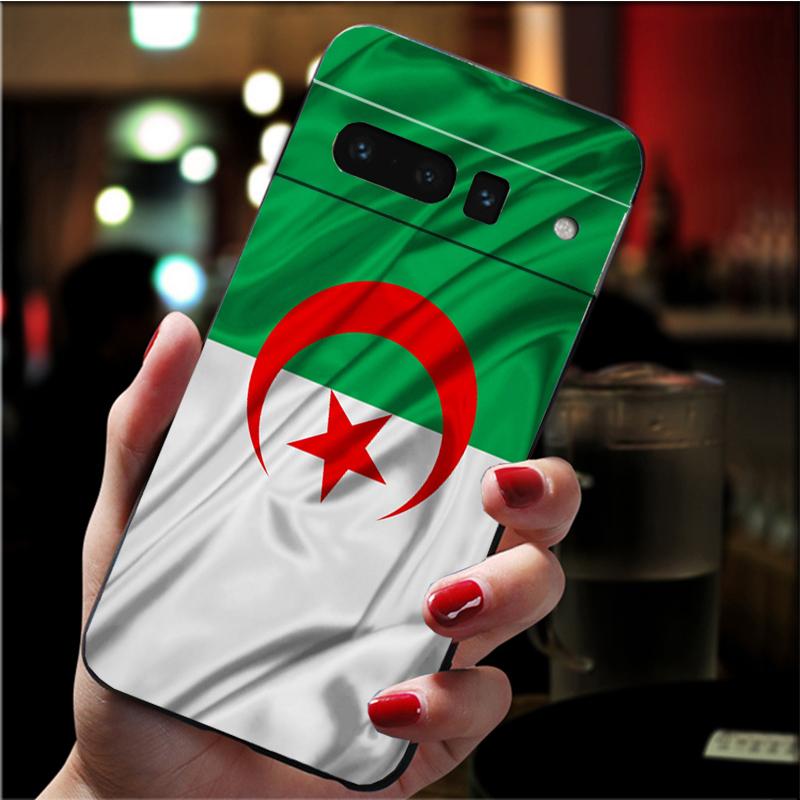 Etui na telefon dla Google Pixel 7 Pro 7 6A 6 Pro 5A 4A 3A Pixel 4 XL Pixel 5 6 4 3 XL 3A XL 2 XL Etui z flagą Algierii Funda