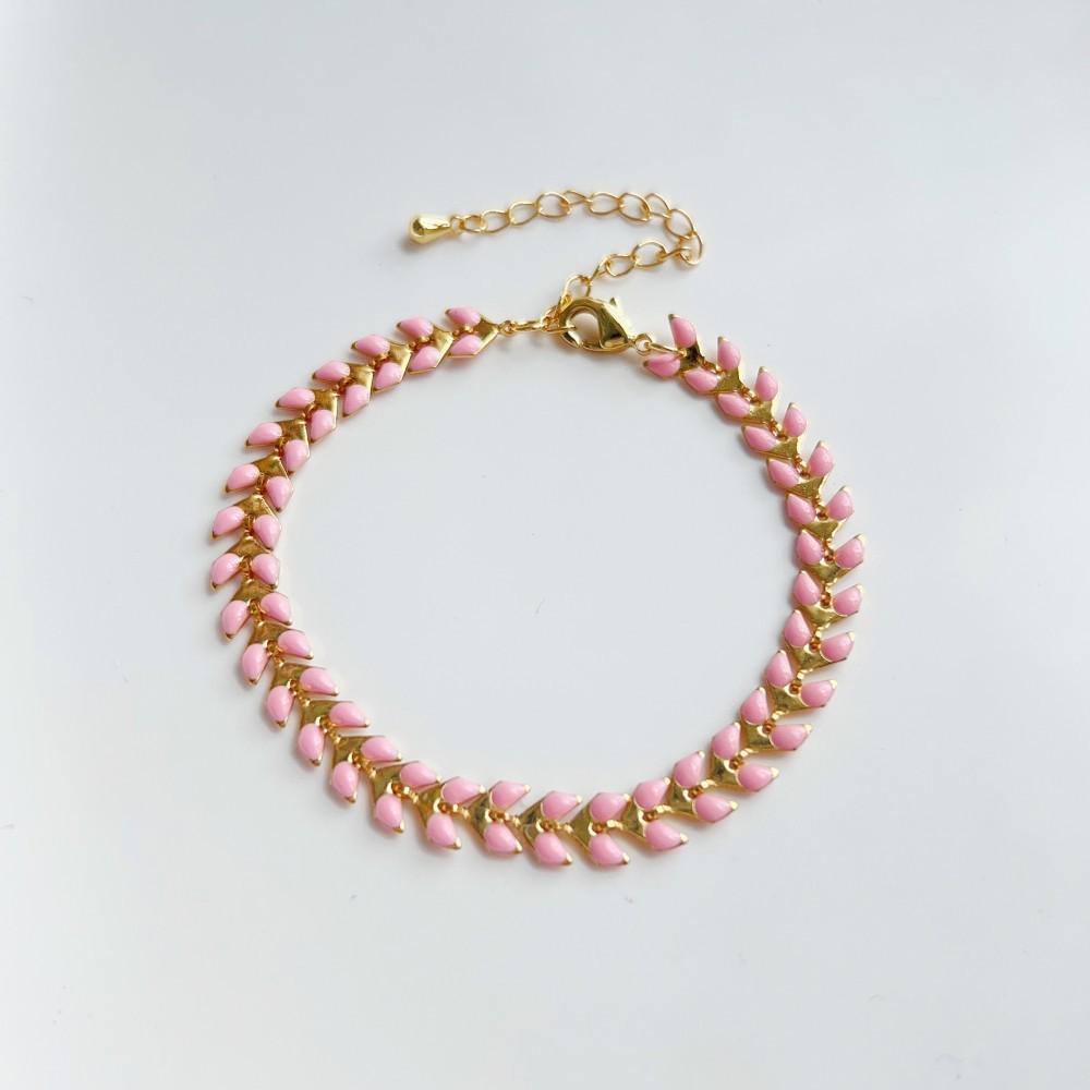 Bohemian Style DIY Hand-Woven Polymer Clay Beaded Bracelet for Women