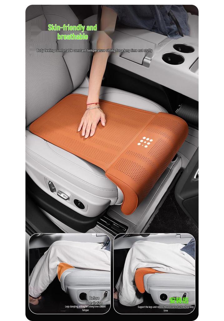 All-Season Breathable Car Seat Cushion for Blue Electric E5/E3 - Comfortable Leg Rest