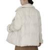 Down jacket women's clothing medium and long Chinese style winter new Haining imitation mink fur white duck down jacket