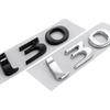 CMQW3 3d Abs Chrome Black Logo I30 Emblem Letters Nameplate Sticker Car Trunk Badge For Hyundai I30 Sticker Accessories