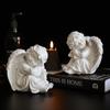 8–30cm Continental-Inspired Resin Praying Angel Figurine | Distinct Contemporary Style Workmanship Bedroom & Shelf Adornment