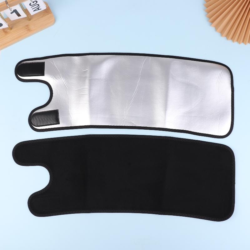 1 Pair Unisex Adjustable Sauna Thigh Sweat Bands - Shaping Leg Sleeves For Swelling Reduction, Sports Fitness Leg Protectors