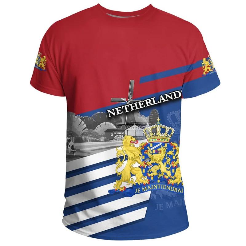 Maglia Nazionale Olandese 2026 Maglia da Calcio Olanda Bandiera T-shirt Uomo Stampa 3D Maglietta Olandese Maglia Calcio Germania Dropshipper