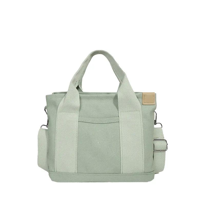 2026 Autumn Winter Quality Fashi Multilayer Pocket Women Canvas Tote Bag for Women Designer Simple Lady Handbags Shoulder Bag