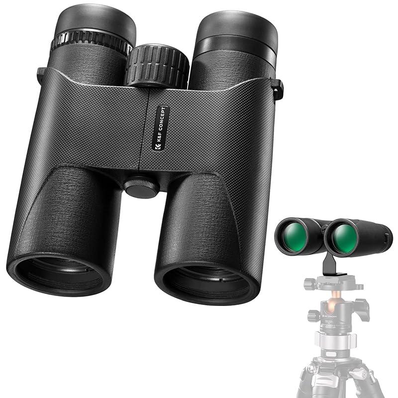 

K&F Concept [2023 Innovation Edition binoculars] 10 times High magnification 10*42 Interface to connect to camera tripod IP68 waterproof ultra clear