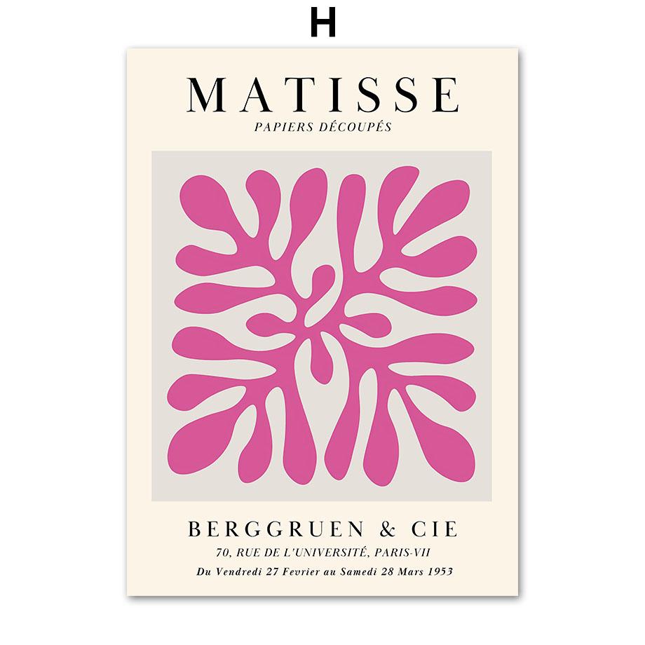 Abstraktné kvety Matisse Plagát a tlače Ovocie Kvetinový trh Kvetinové nástenné umenie Plátno pre dekoráciu obývacej izby Výstavné maľby