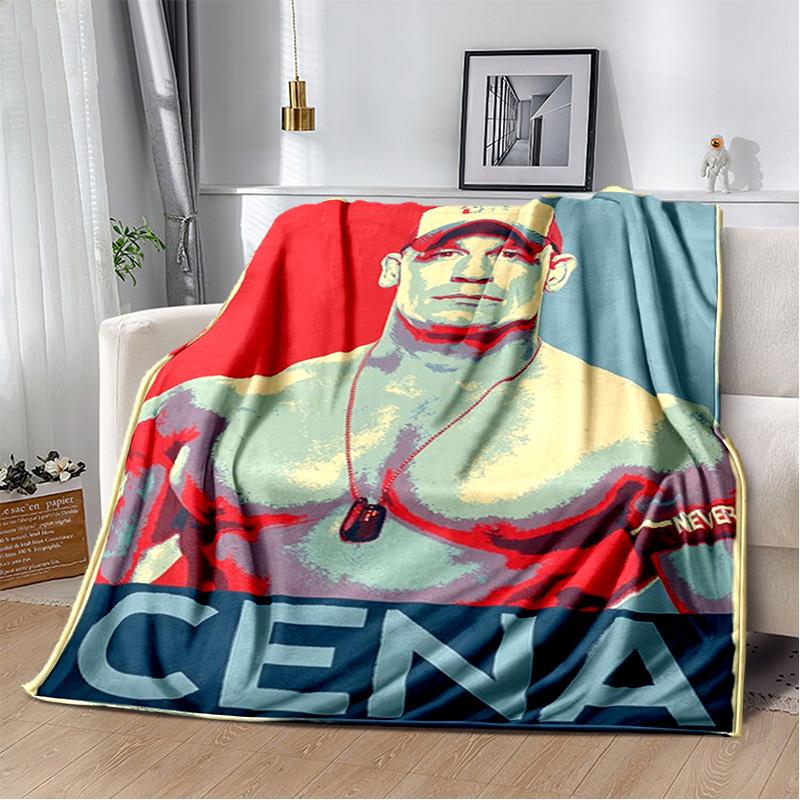Wrestling entertainment John Felix Anthony Cena blanket Soft and warm flannel throw blanket Picnic blankets for beds Decoration
