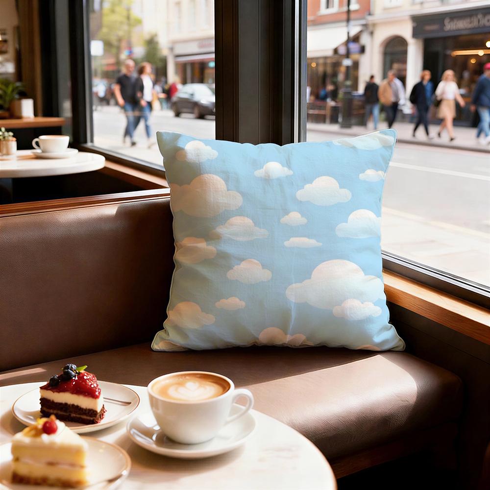 White Cloud Texture Cushion Cover Decorative Cushions Covers Cover Sofa X Pillow Piece X X Pillowcase
