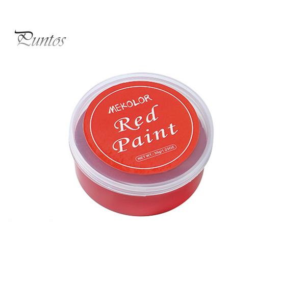 

30 г краска для лица и тела с высоким содержанием пигмента, красная, черная, кремовая краска для детей, взрослых, для Хэллоуина, рождественской вечеринки, косплея, клоуна, SFX, краска для макияжа красный