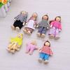 Doll Houses People 8 Family Figures Wooden Dolls Realistic Design Poseable Puppets for Imaginative Play Educational