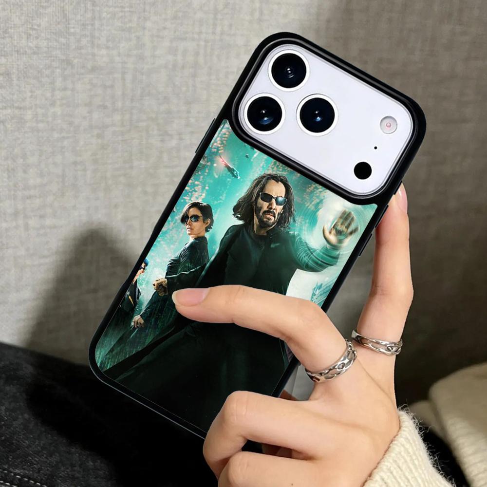 Capa Case for iPhone 17 Air 16 Pro Max 15 Plus 11 13 Mini 14 12 Back Phone Cover Matrix