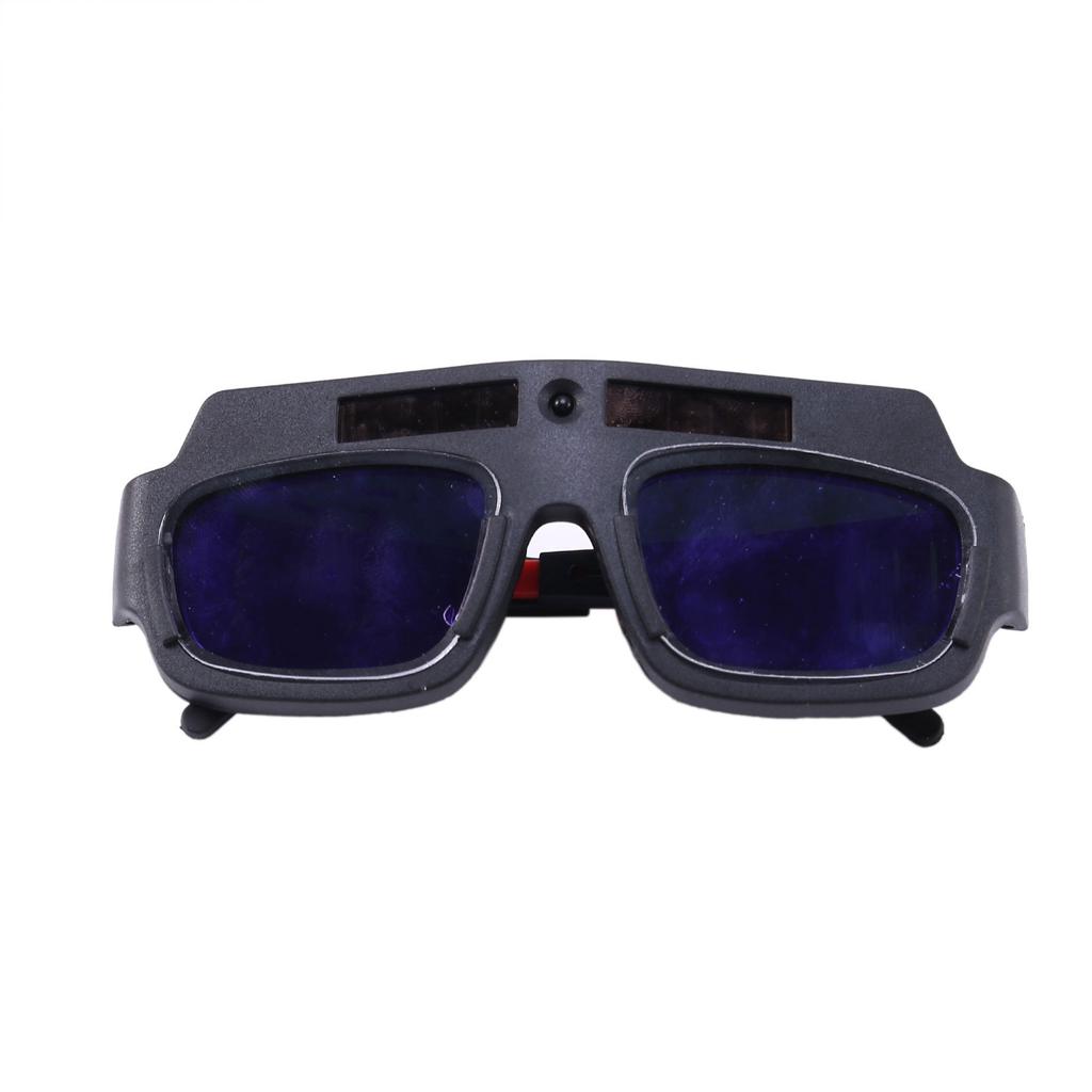 Easy Use 6Pc Solar Powered Auto Darkening Welding Mask Helmet Goggles Welder Glasses Arc Anti-Shock Lens For Eye Protection