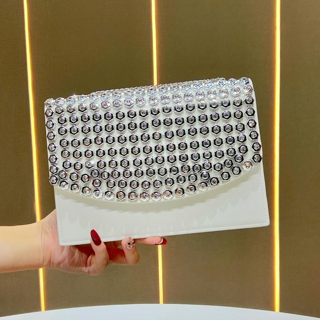 Underarm Bag - Elegant Style Evening Bag - Chain Bag - Elegant Water Droplet Handbag - Crossbody Bag with Slanting Strap