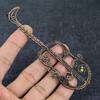 Copper Guitar Look Handmade Copper Eire Wrap Jewelry Pendant 2.09" L8q17