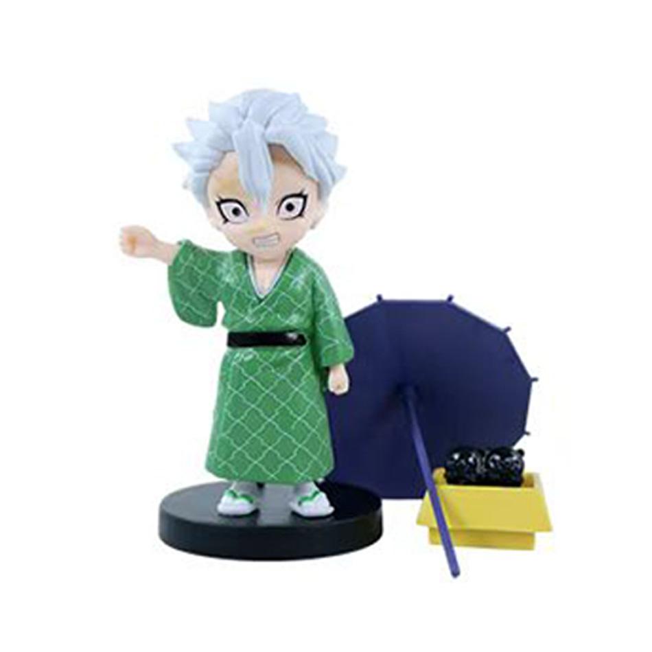 Anime Genuine Demon Slayer Action Figure Plum Rain Series Kochou Shinobu Tomioka Giyuu Kanroji Mitsuri Mystery Box Toy Gift