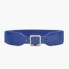 Four Seasons Available New Women'S Decorative Elastic Wide Belt Women'S Elastic Wide Simple Women'S Square Needle Buckle Belt
