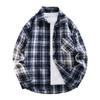 New Spring and Autumn Long-sleeved Plaid Shirt Loose Fashionable Shirt Men's Jacket Youth Large Size Versatile