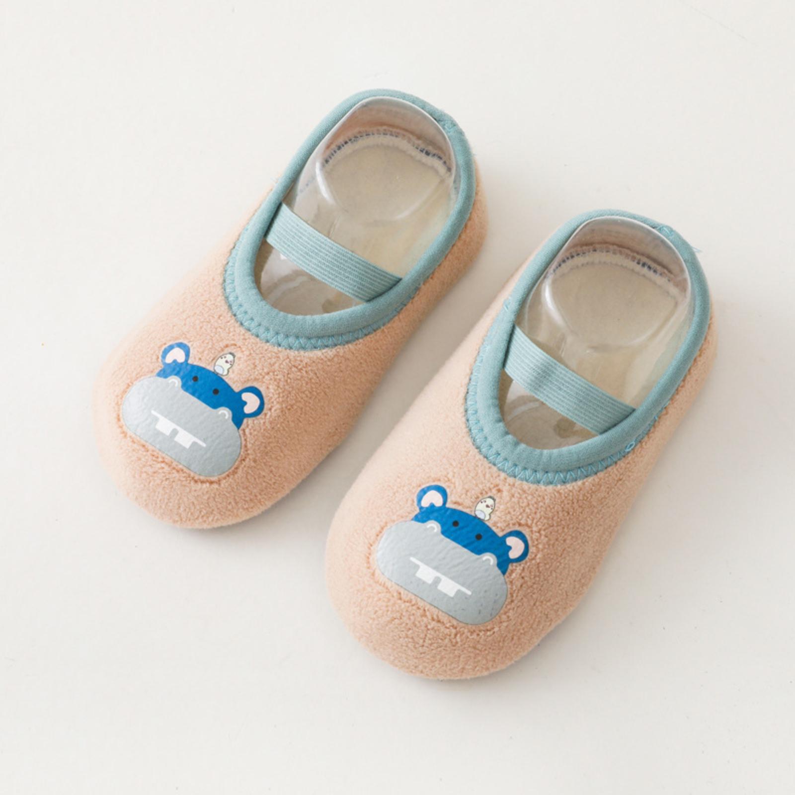 

Floor Socks For Children And Infants Baby Walking Shoes For Indoors And Winter Warmth Soft-Soled - Socks And Sock Covers XXL бежевый