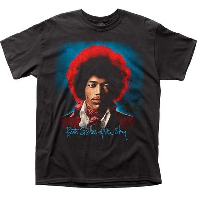 Jimi Hendrix Both Sides Of The Sky Maglietta Uomo Musica Classica Band Tee Nuova Nera