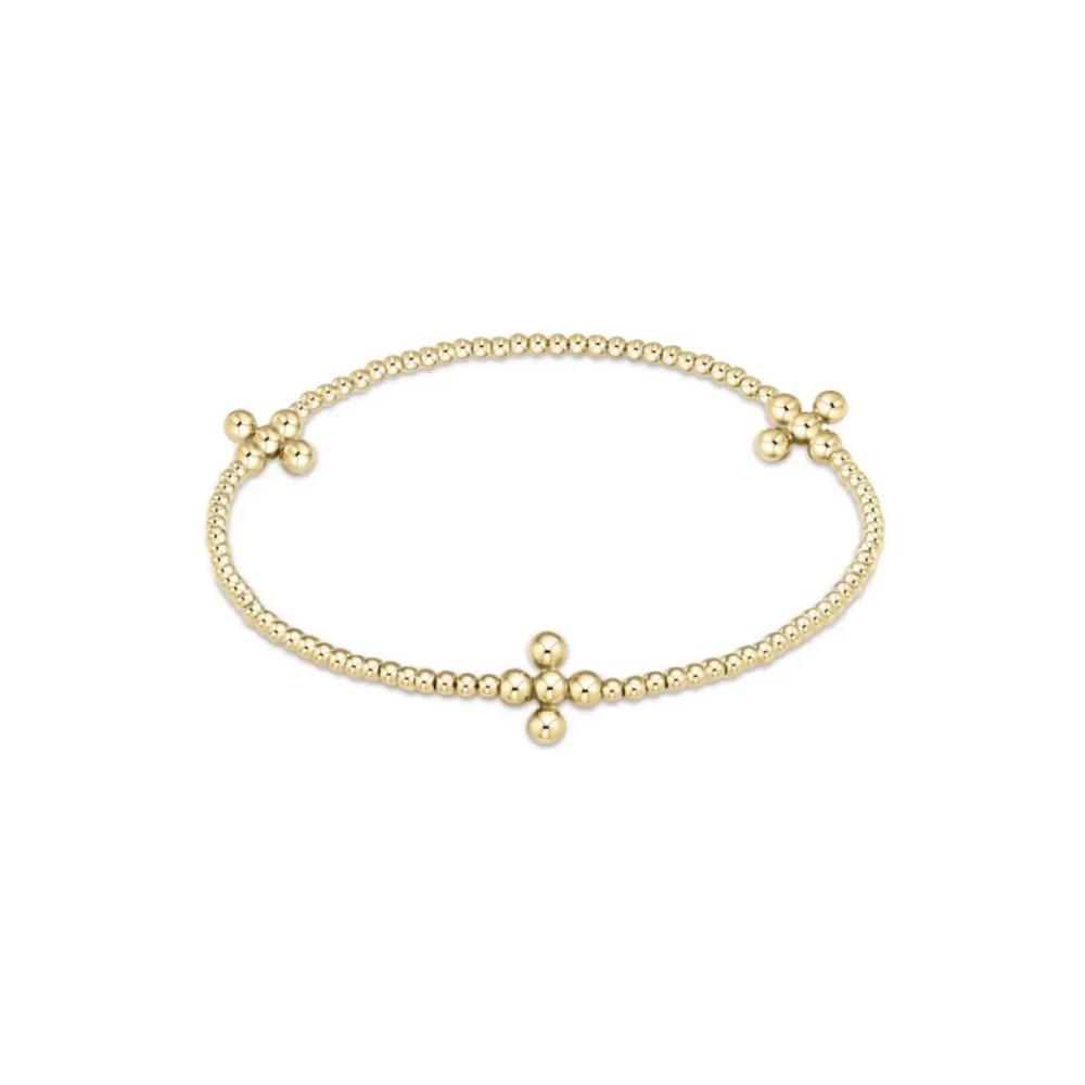 

Vlen Cross Christian Bracelet for Women Simple Handmade Jewelry 18 K Gold Plated Beads Bracelet High Quality Pulseras