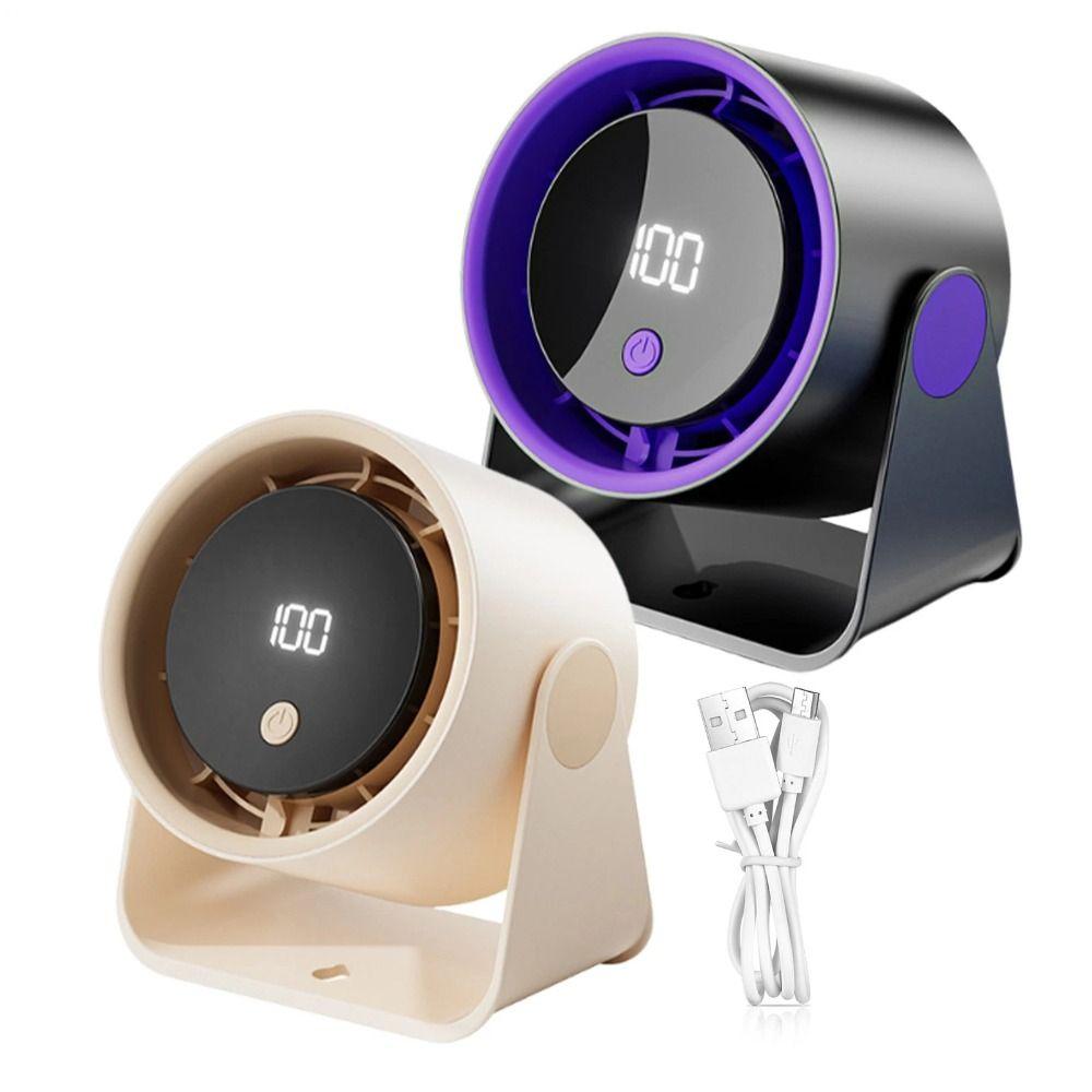 Low Noise Desktop Fan 5-speed Adjustment Digital Fan Desktop Style Mute Fan Study Room