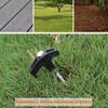 Portable Rotating Plastic Head Ground Screw 8x200mm Heavy Duty Spiral Earth Anchor for Outdoor Tent Canopy and Garden Use