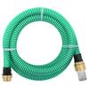 VidaXL Saugschlauch mit Messing-Anschlüssen Grün 1,1" 20 m PVC